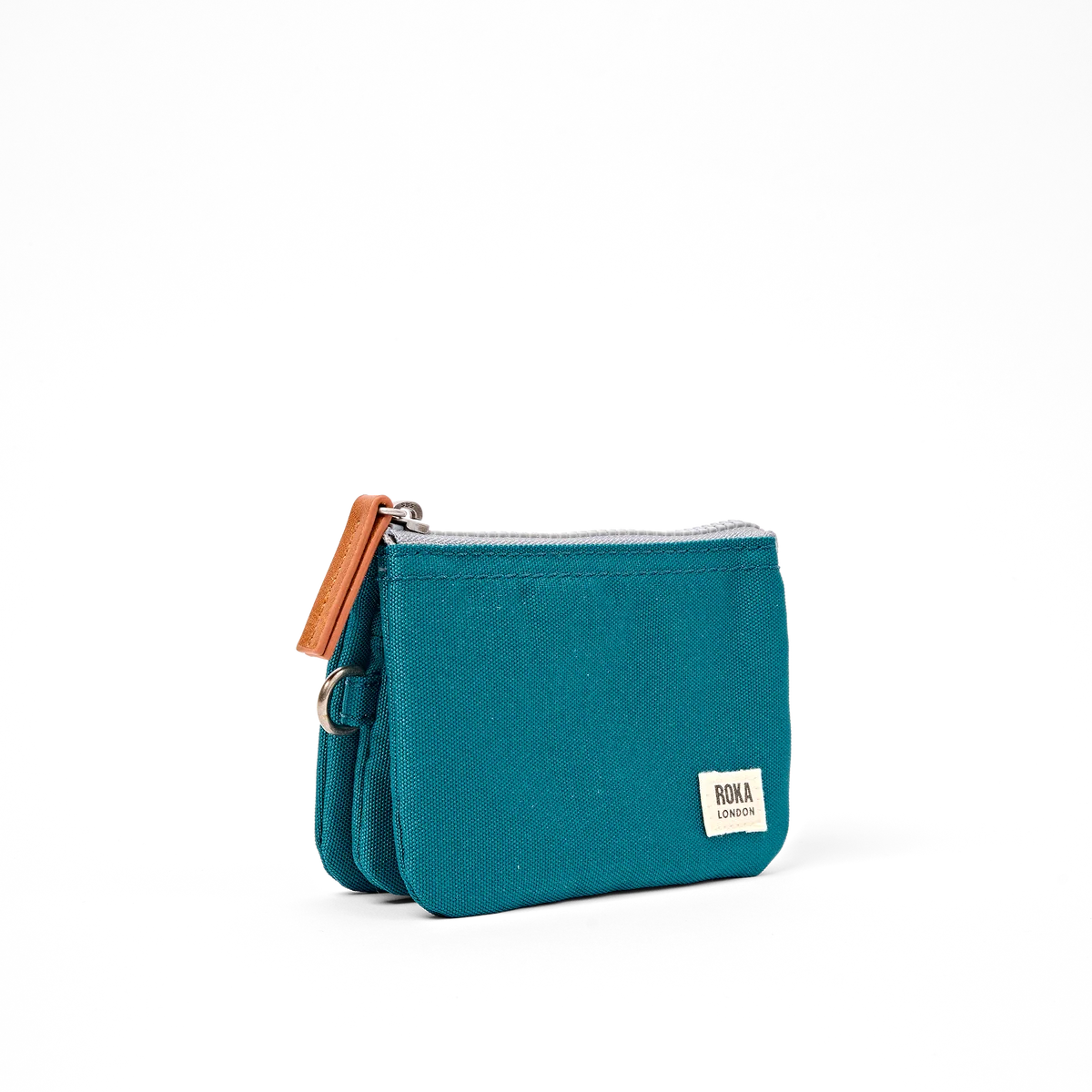 Carnaby Wallet in Deep Teal Canvas - Small