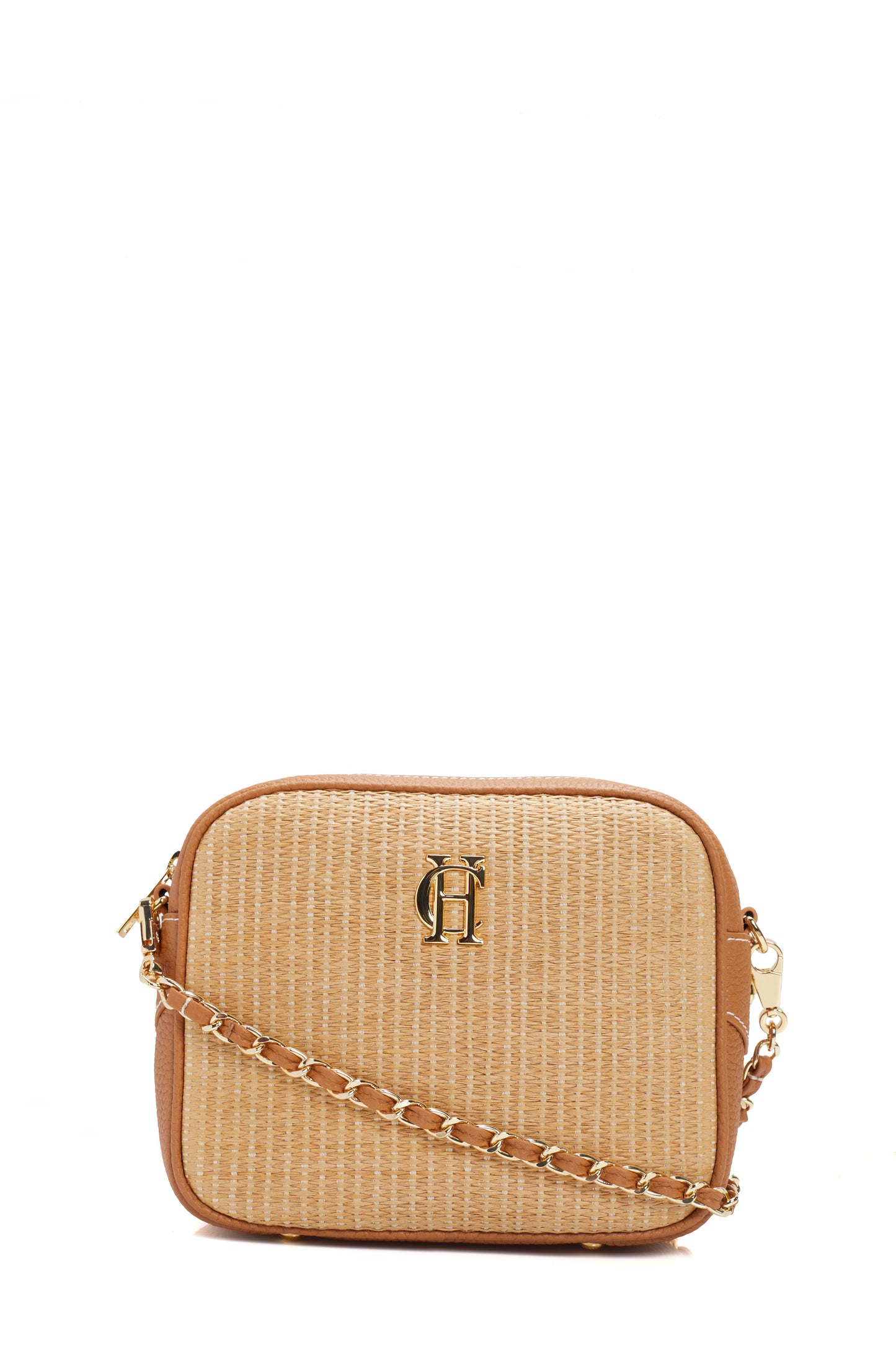 Soho Camera Bag (Tan Raffia)