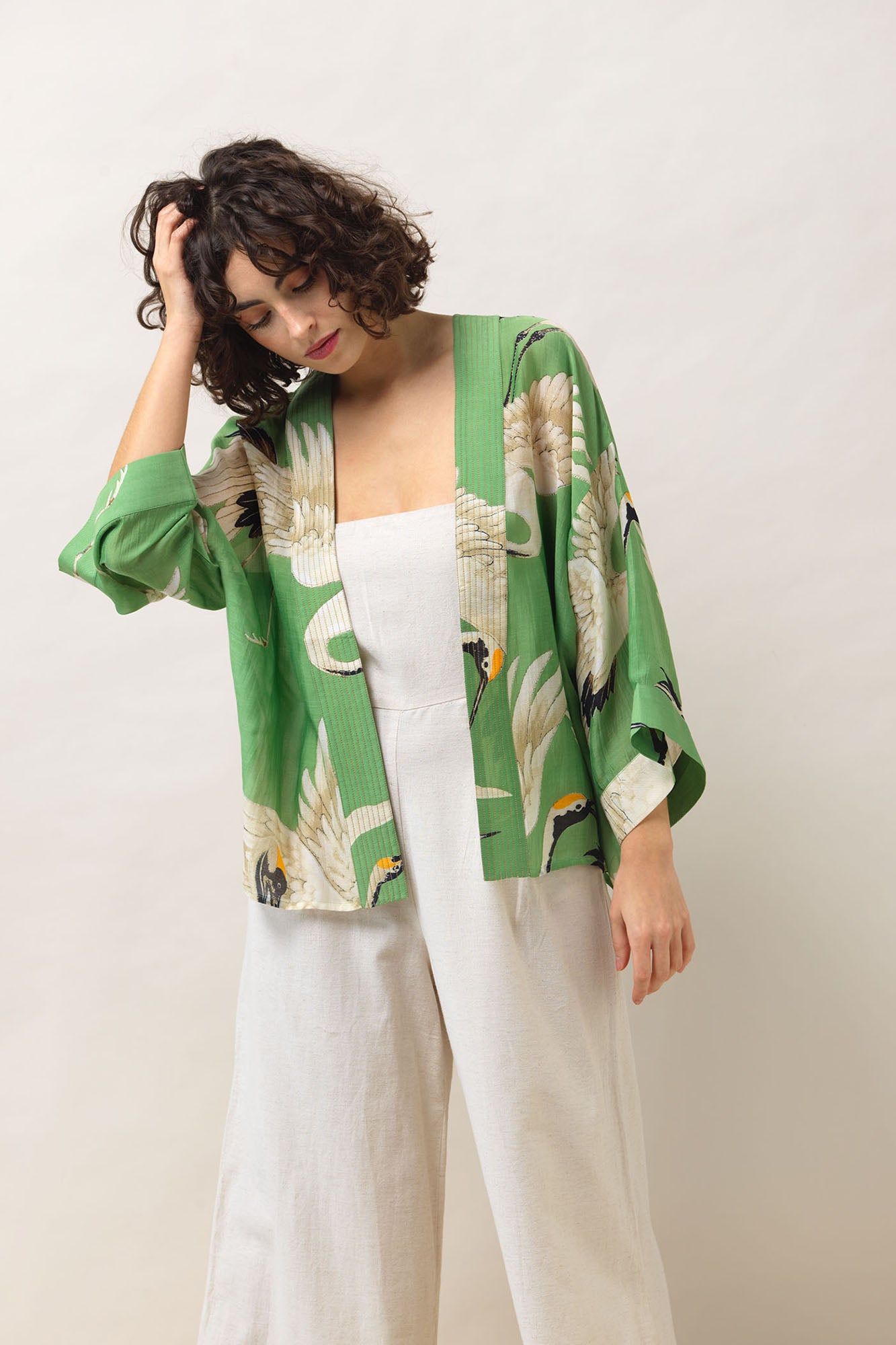 Kimono Stork Pea Green