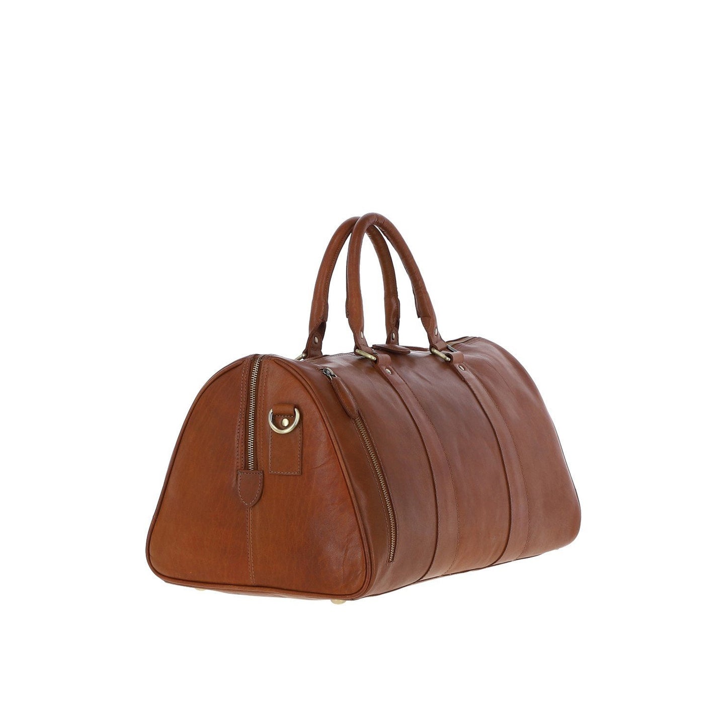 Large Leather Holdall Honey T-77