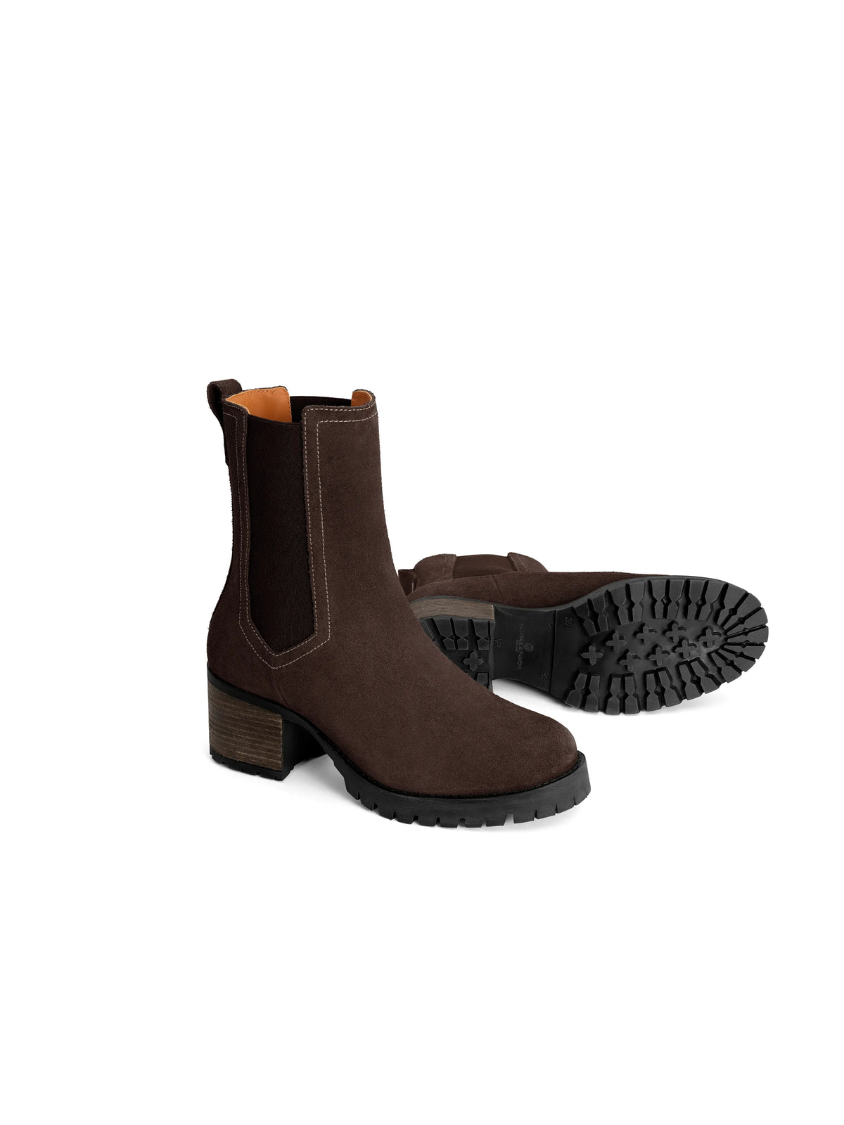 Boudica Suede Heeled Ankle Boot