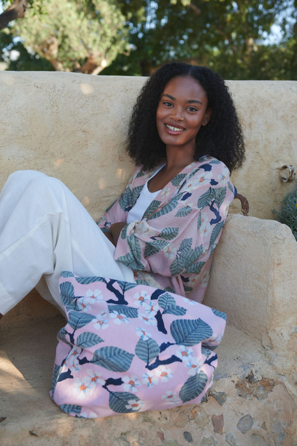 Tree Blossom Pink Canvas Bag