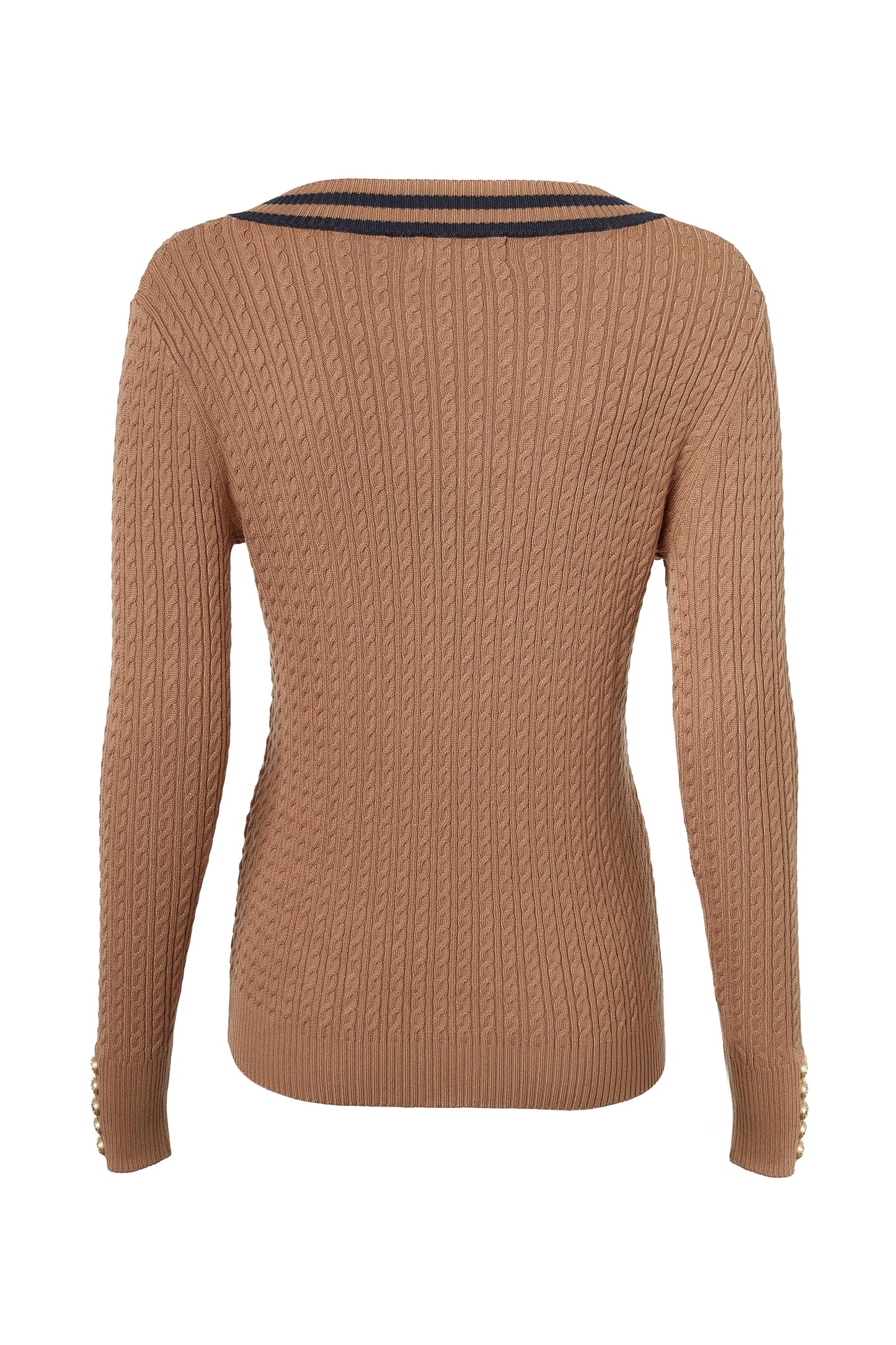 Zoe Knit (Dark Camel Marl)