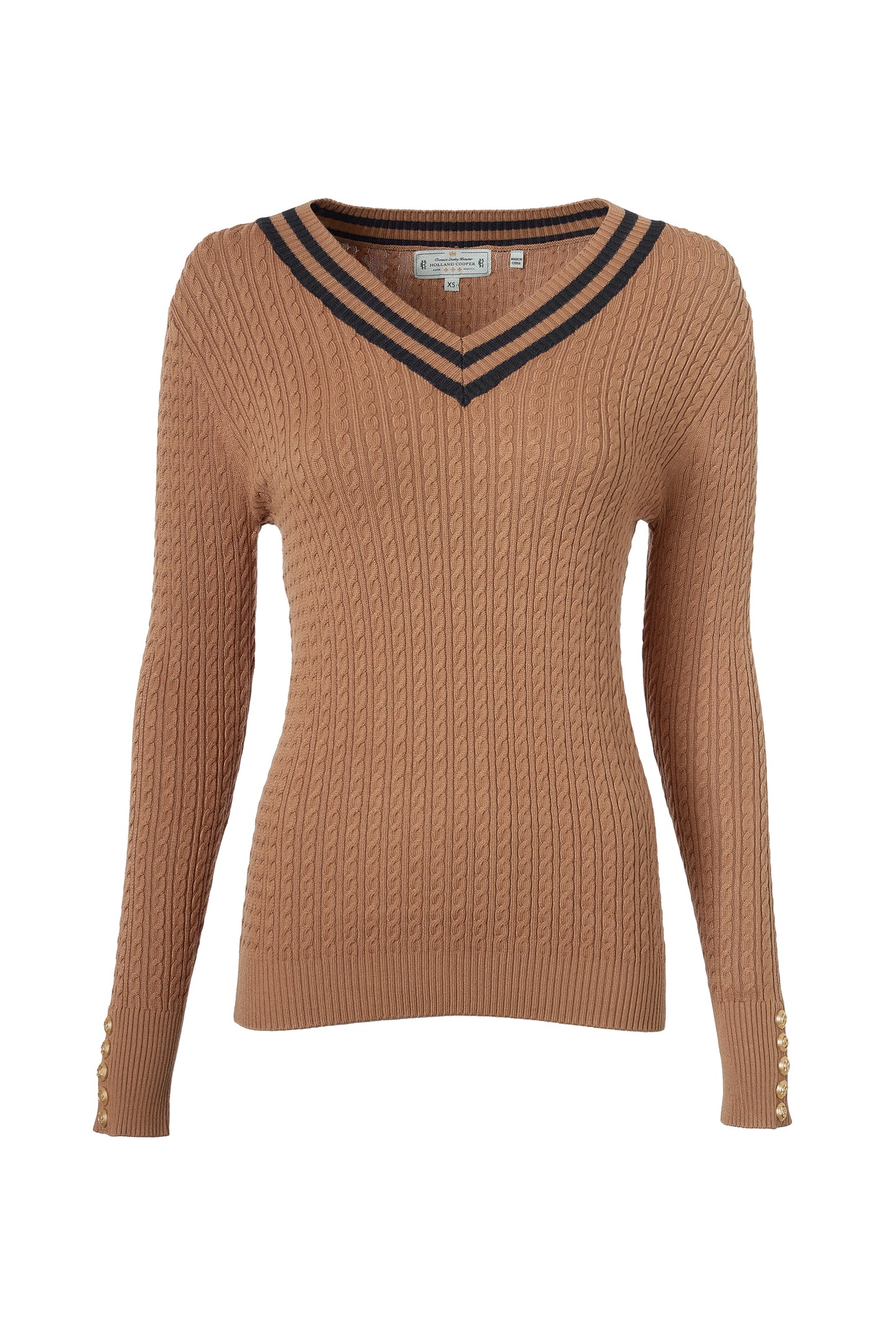 Zoe Knit (Dark Camel Marl)