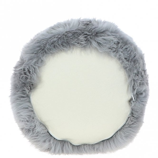 Fenland Pouffe Long Wool Grey
