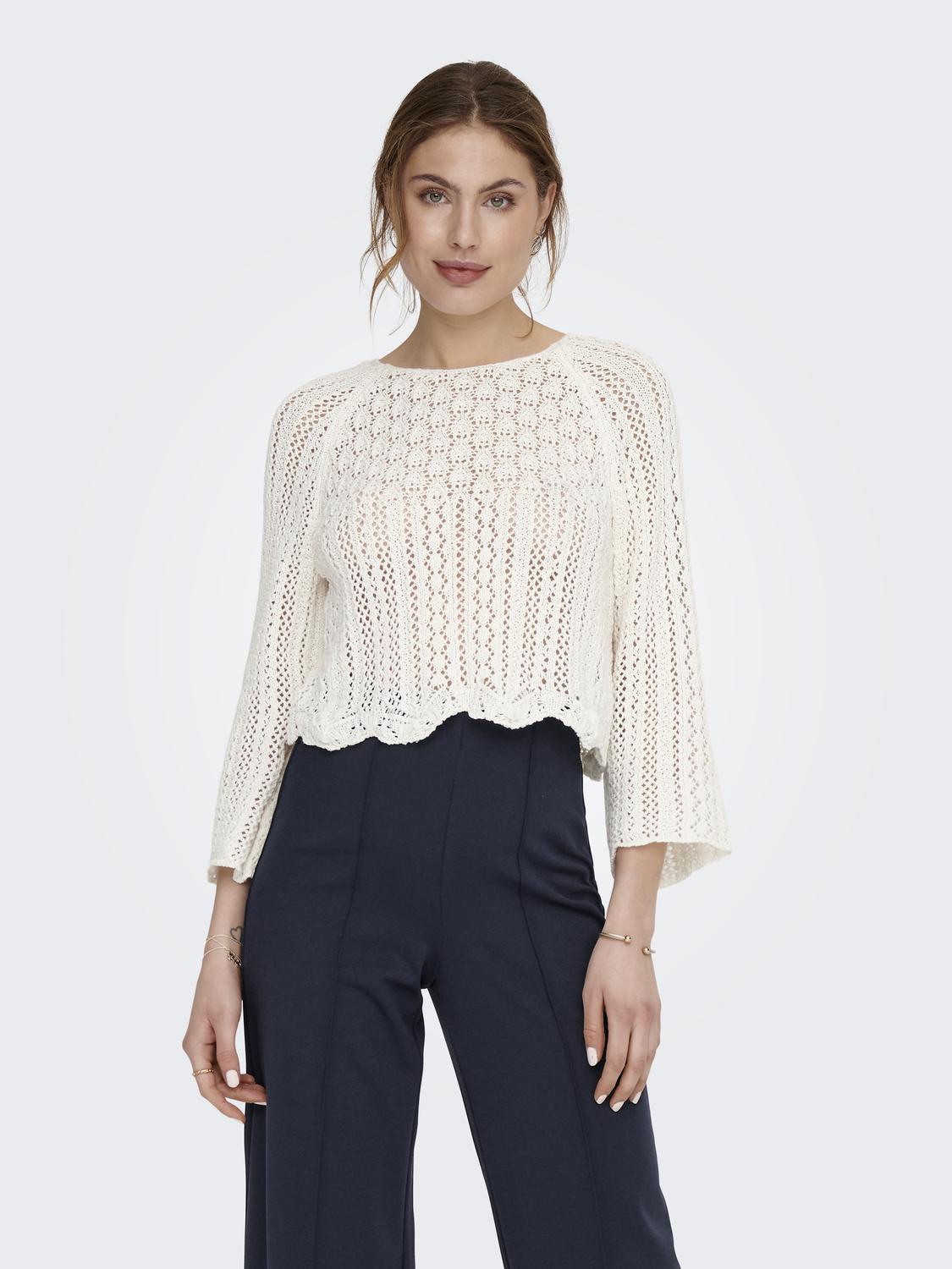 Cropped Knitted Pullover