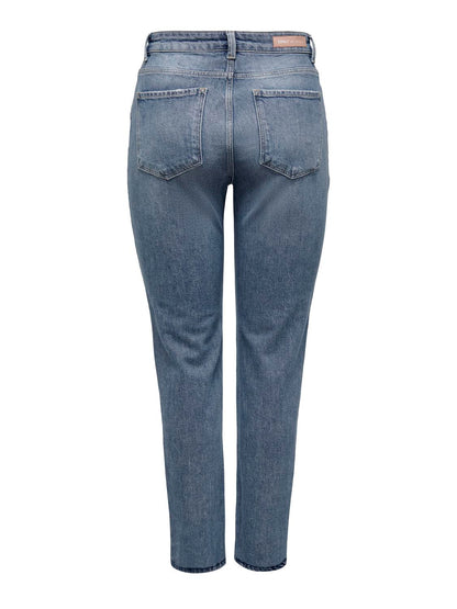 Straight Fit High Waisted Jeans