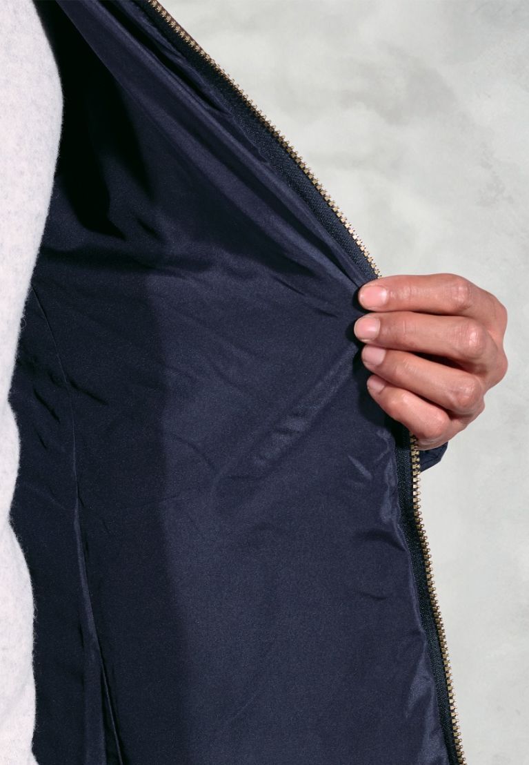 Orlando Navy Quilted Puffer Jacket