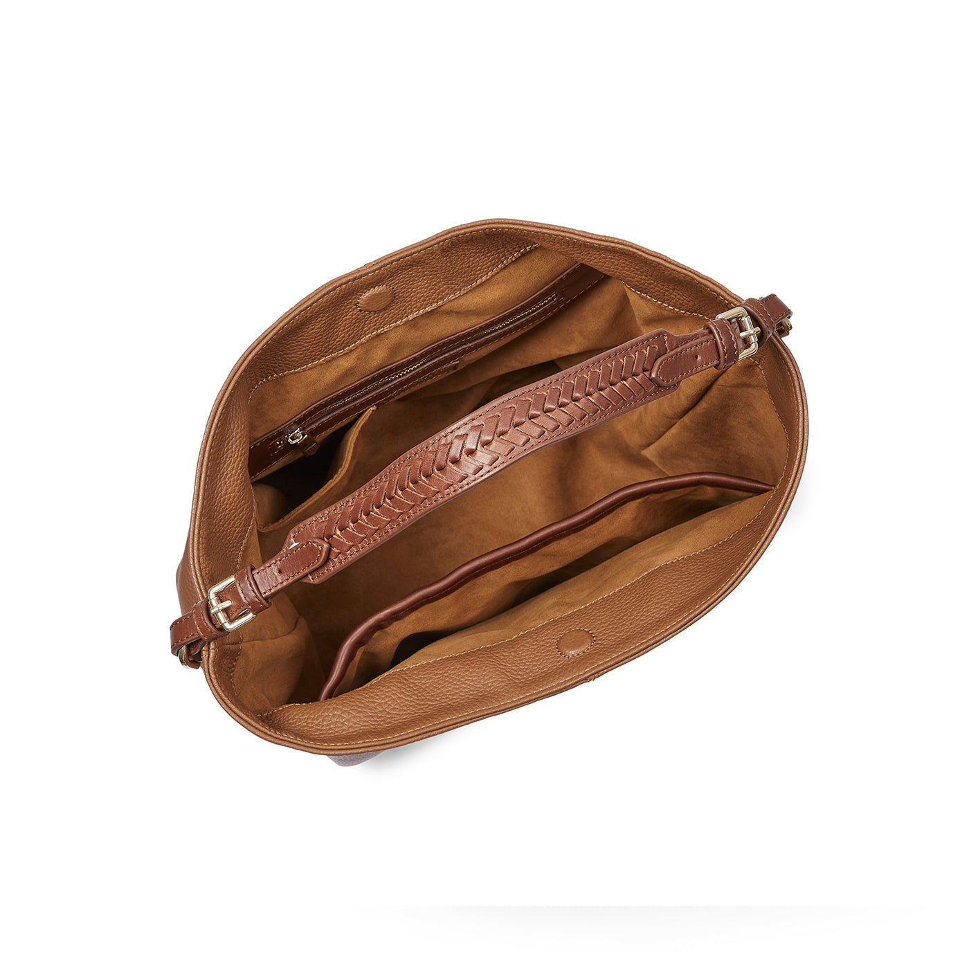 Tetbury Tote Handbag Pebbled Tan Leather