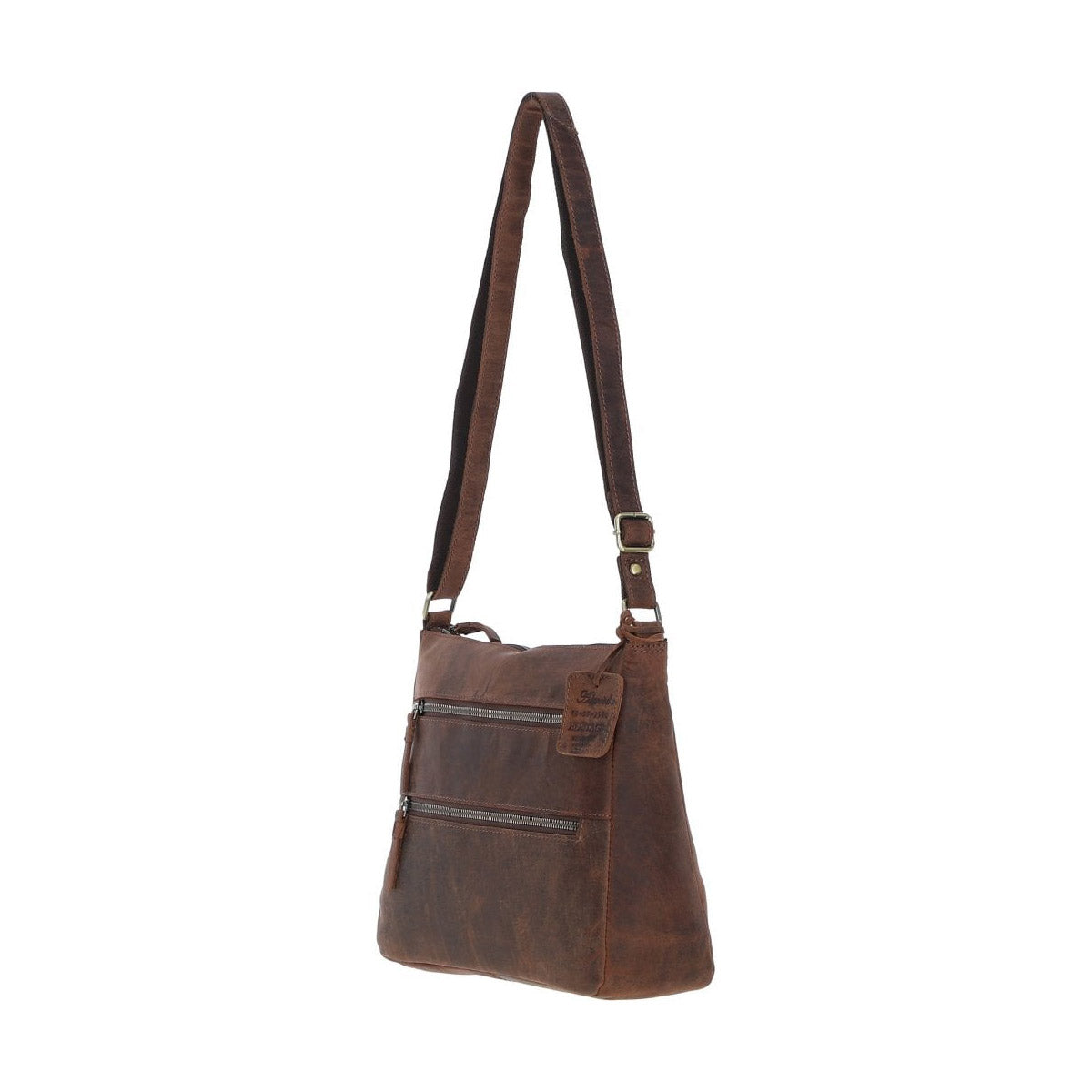 Vintage Ashwood Leather Handbag Mud/brown: Bewdley