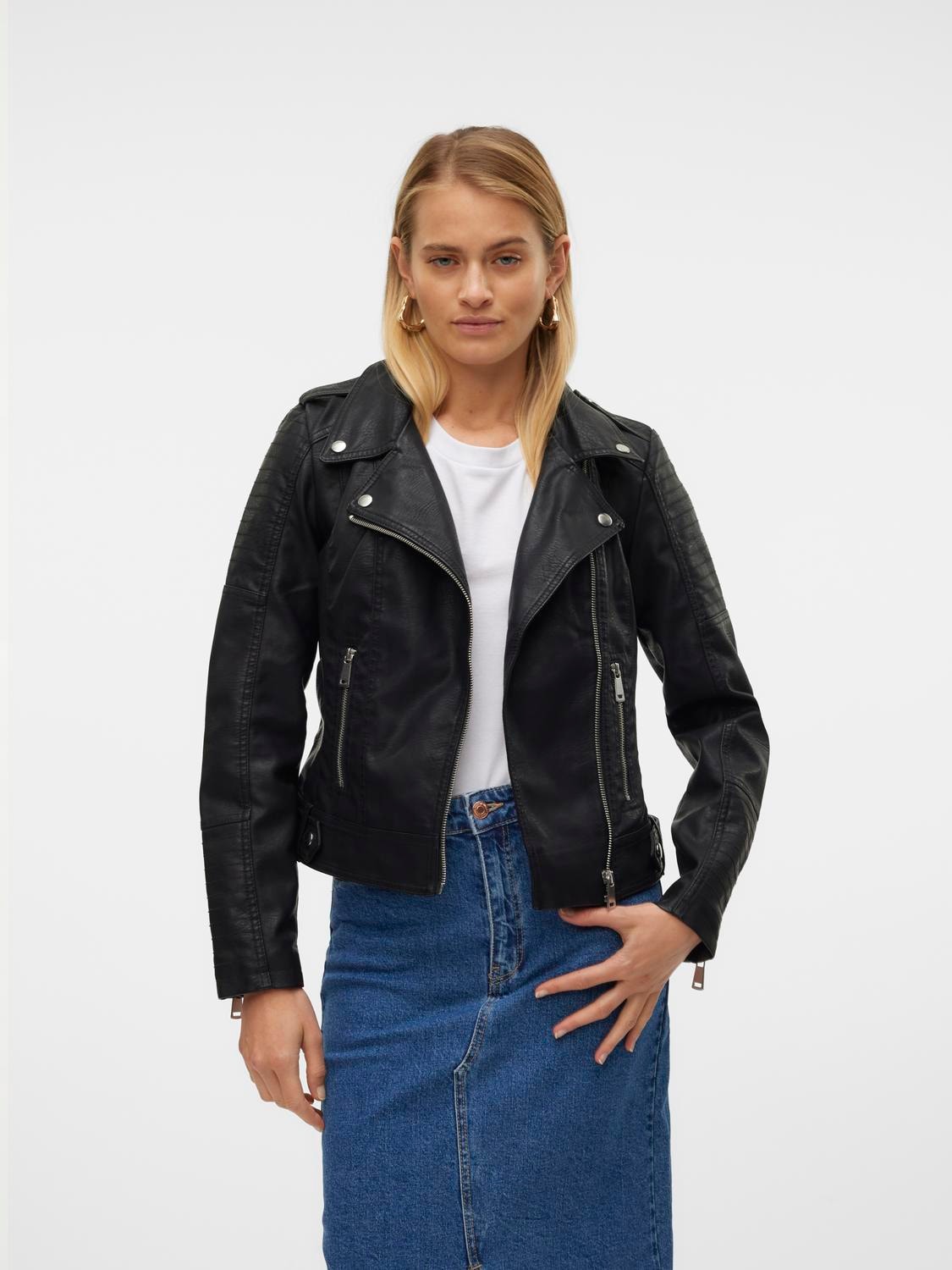 Giacca VERO MODA VMKERRIULTRA - 50% Poliestere, 50% Viscosa, Colletto Biker - Foto 8