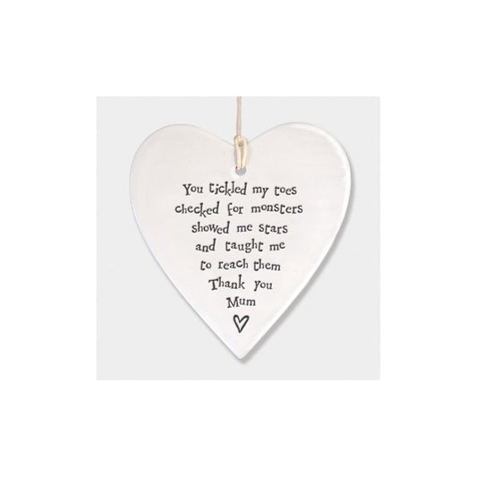 Porcelain Round Heart - You Tickled
