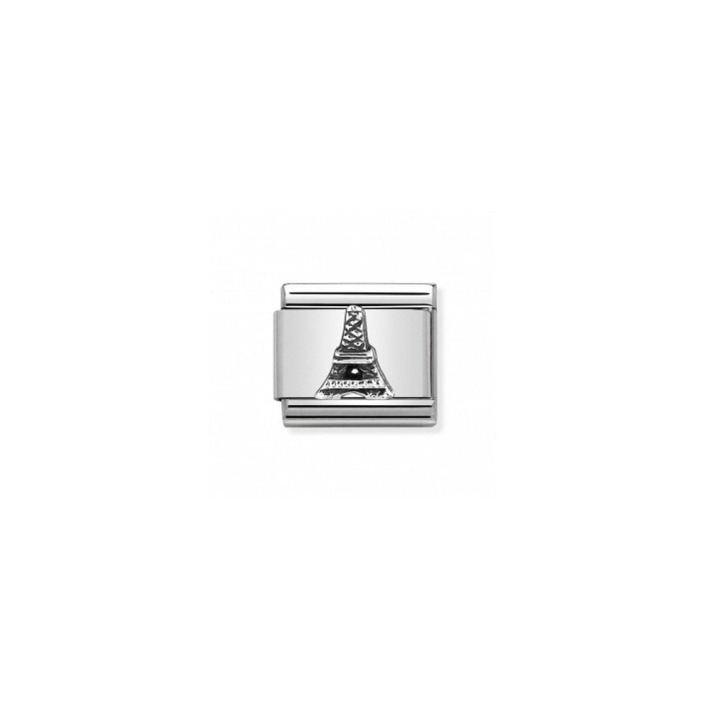 Composable Classic Monuments Relief Acciaio E Argento 925 (32_Eiffel Tower)