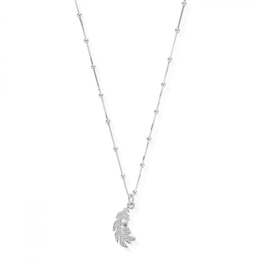 Newbie Necklace with Feather Heart Pendant
