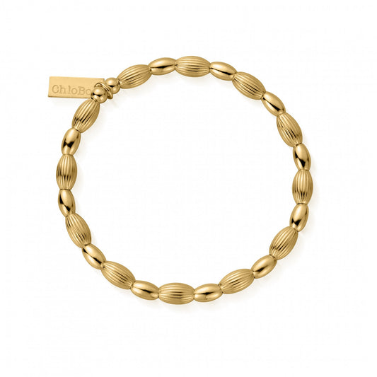 Gold Cute Oval Bracelet