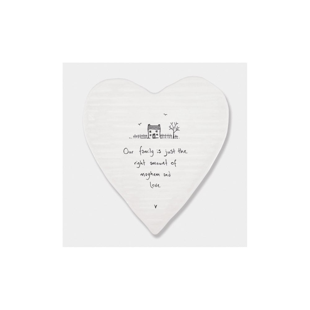 Heart Coaster - Our Family Just The Amount
