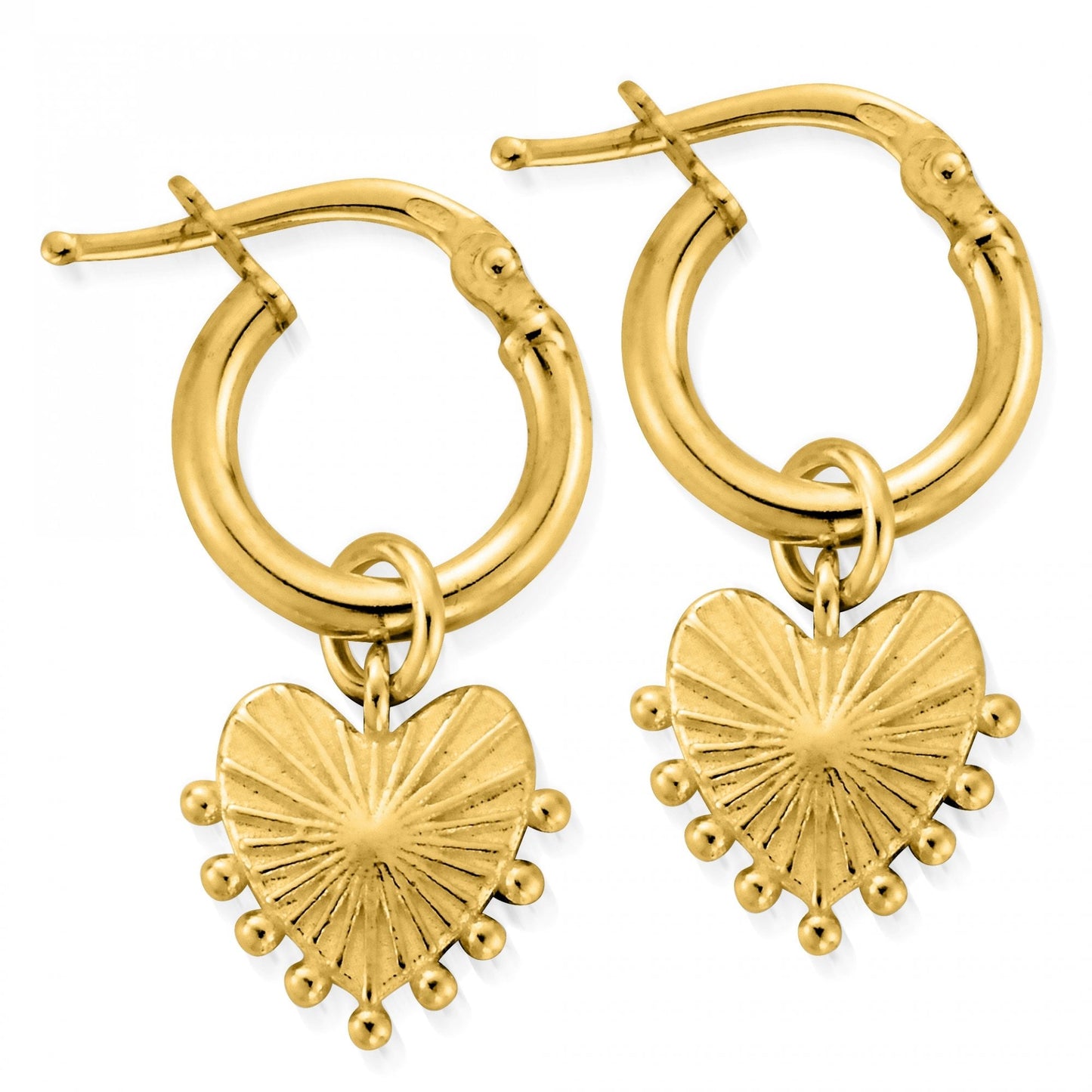 Gold Glowing Beauty Small Hoops