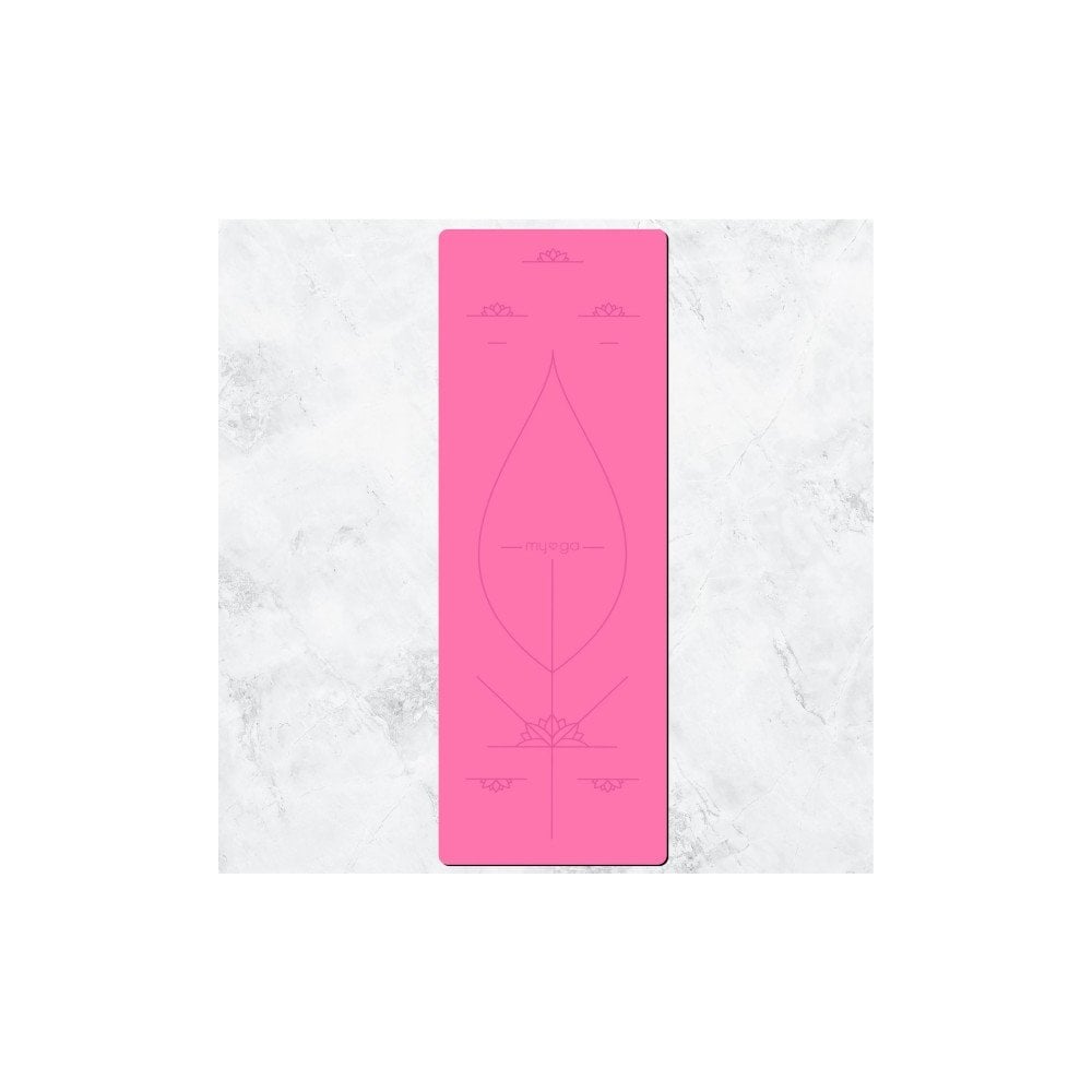 Pink Extra Large Alignment Yoga Mat