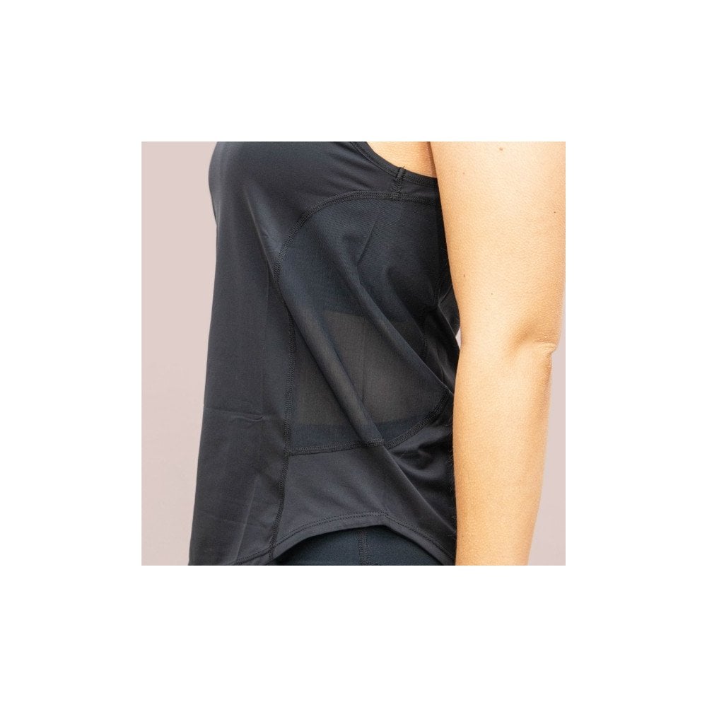Black Yoga Racer Tank Top - Small