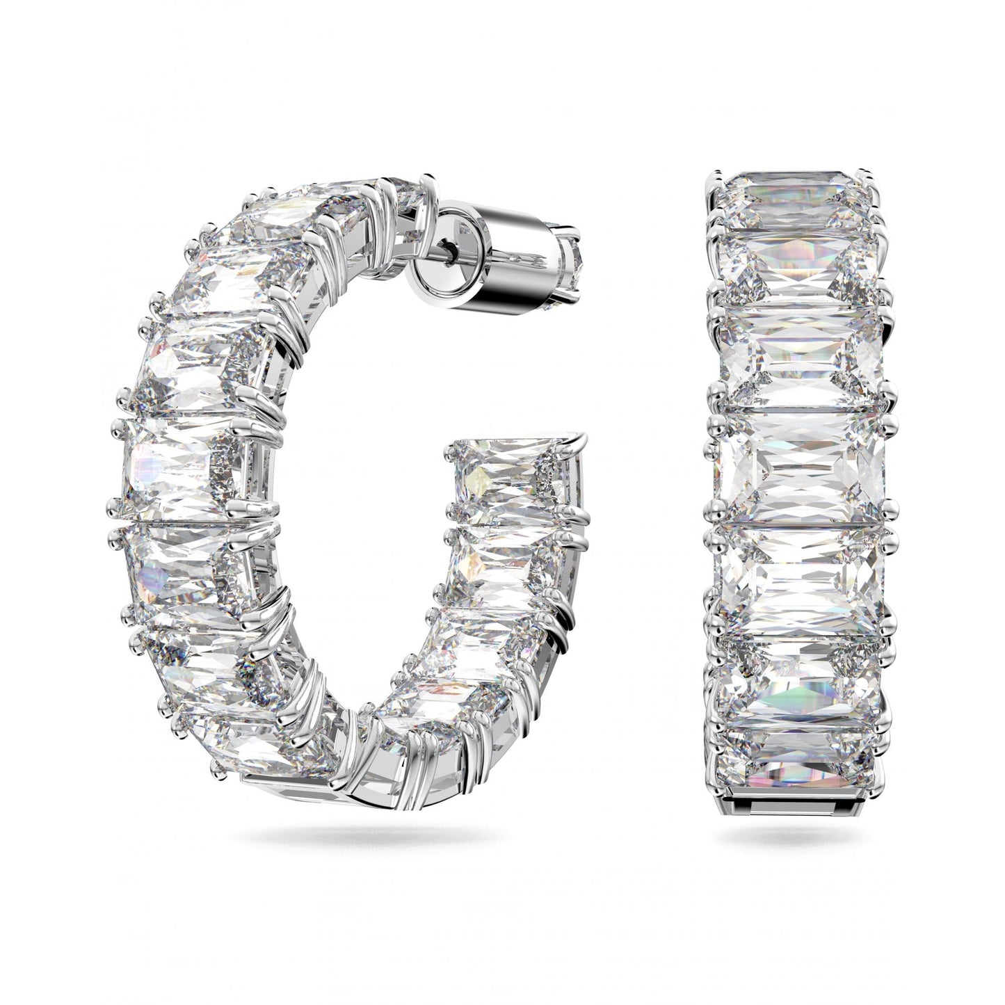 Millenia Hoop Octagon Cut Earrings