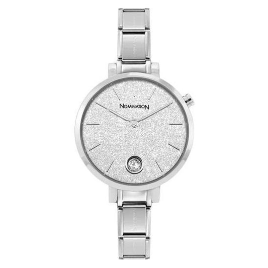 Composable CLASSIC Paris Glitter Silver Tone Watch
