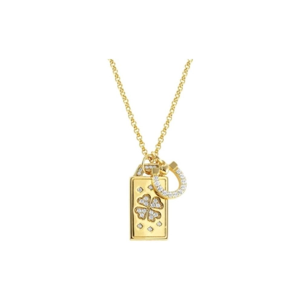 Talismani Gold 'May Luck Be On ...' Horseshoe Necklace