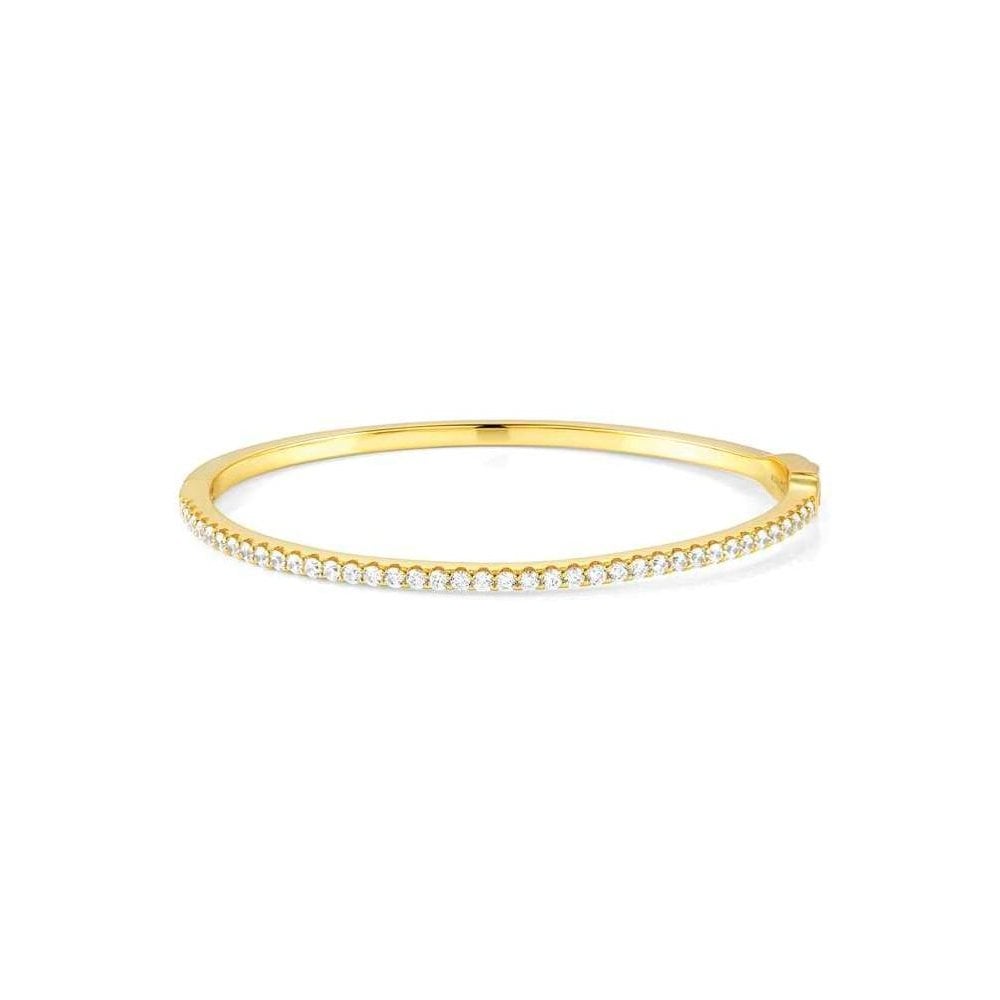 Lovelight Bracelet In 925 Silver And CZ (Large Rigid) (E) White