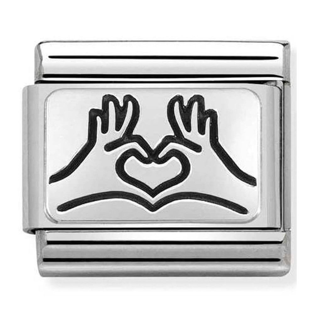 CLASSIC Composable Plates Hands To Heart Charm