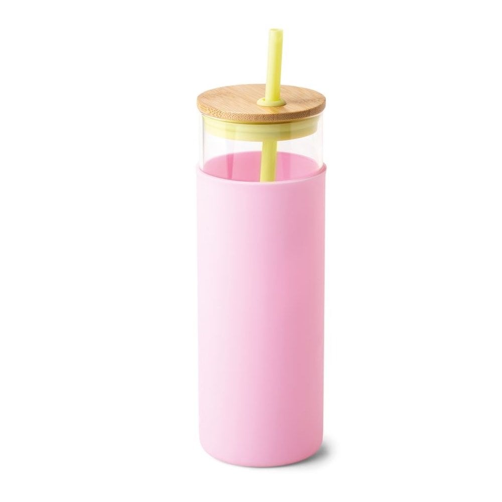 Tumbler With Straw - Citron/Pink