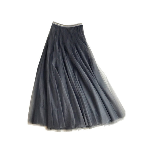 Tulle Layer Skirt Charcoal - Medium