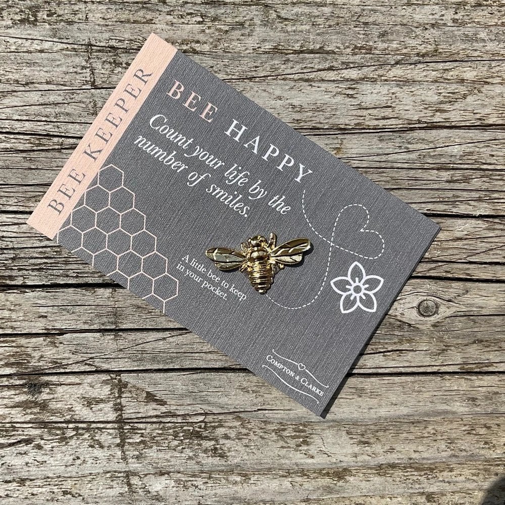 Bee Keeper Pocket Charm Bee Happy