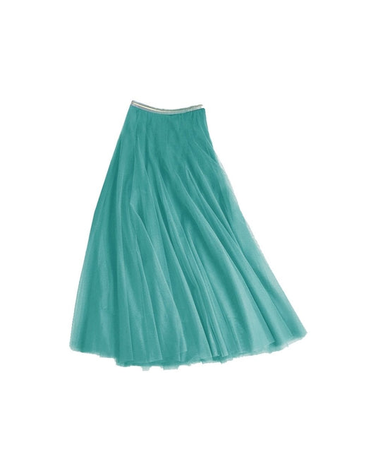 Tulle Layer Skirt Aqua Green - Medium