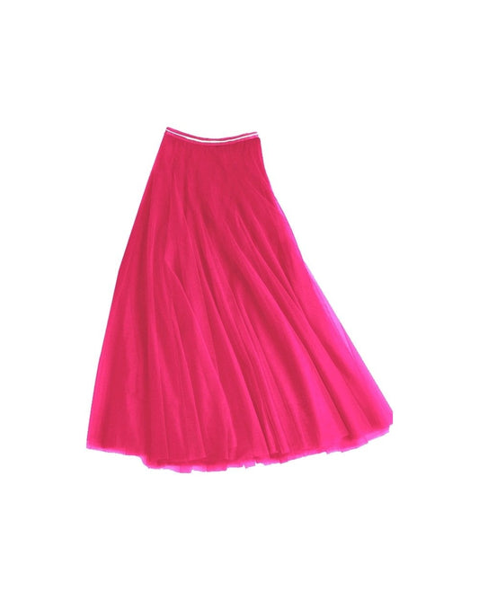Tulle Layer Skirt Hot Pink - Small