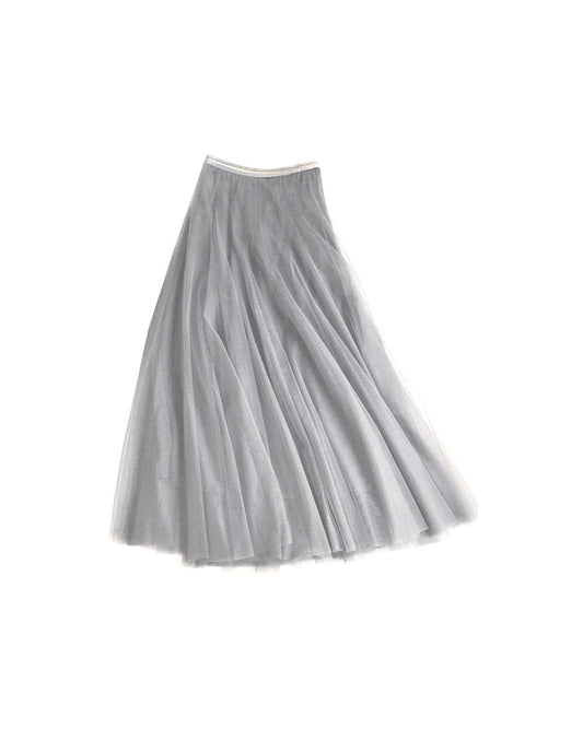 Tulle Layer Skirt Light Grey - Medium