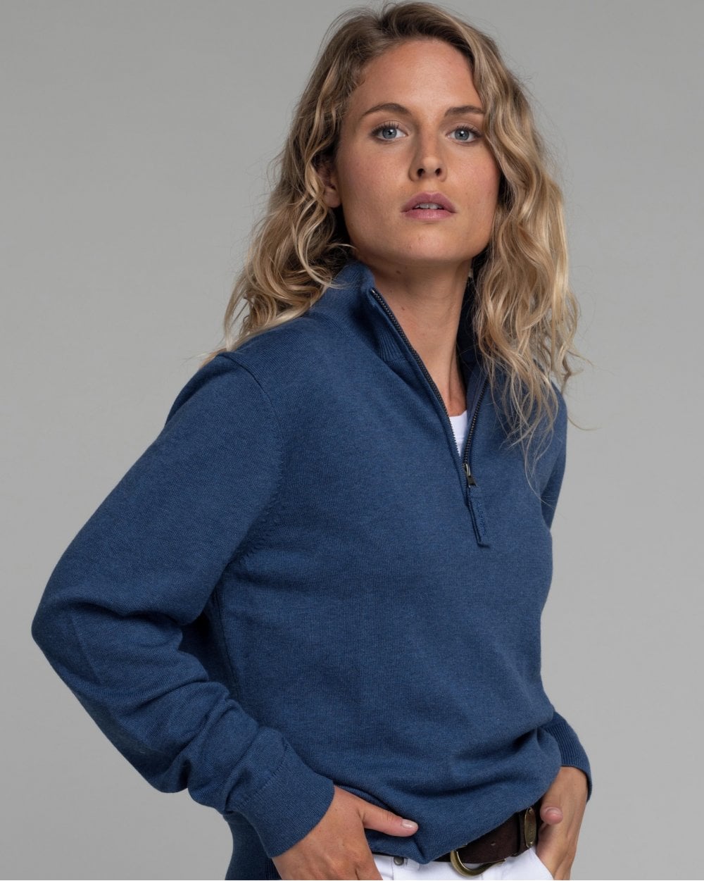 Polperro Pima 1/4 Zip Jumper