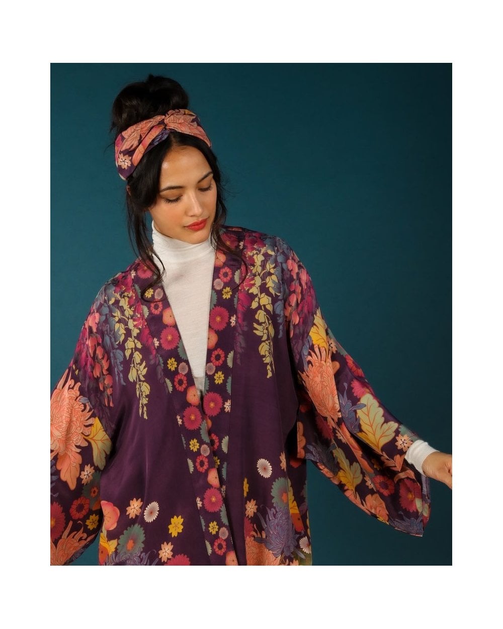 Trailing Wisteria Kimono Jacket