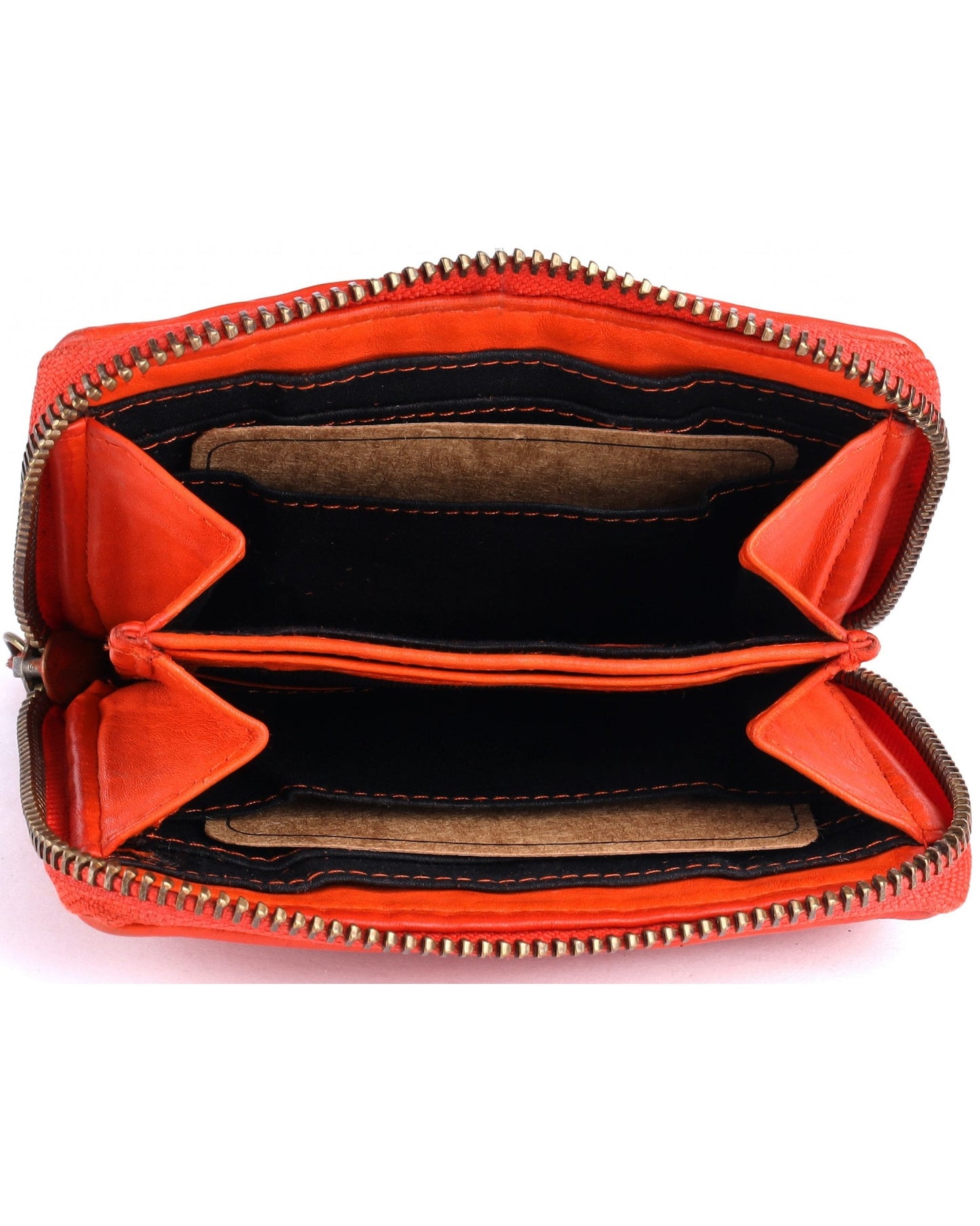 Leather Purse - Orange