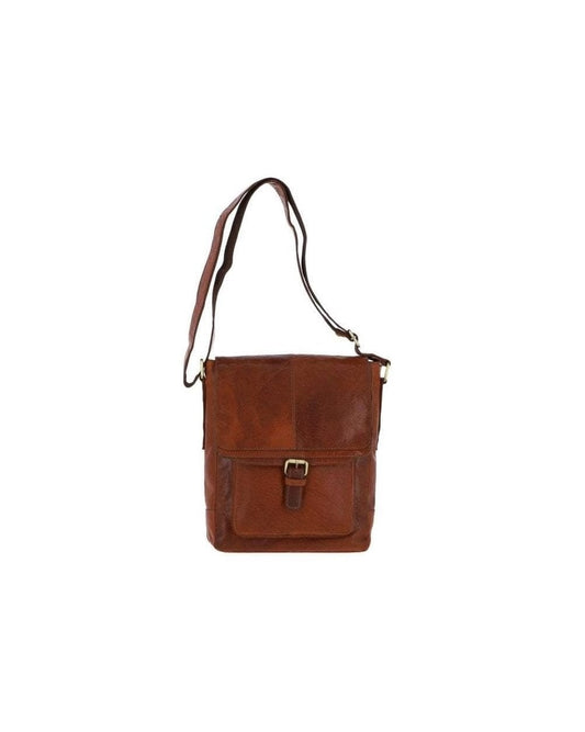 Medium Leather Travel Bag - Honey
