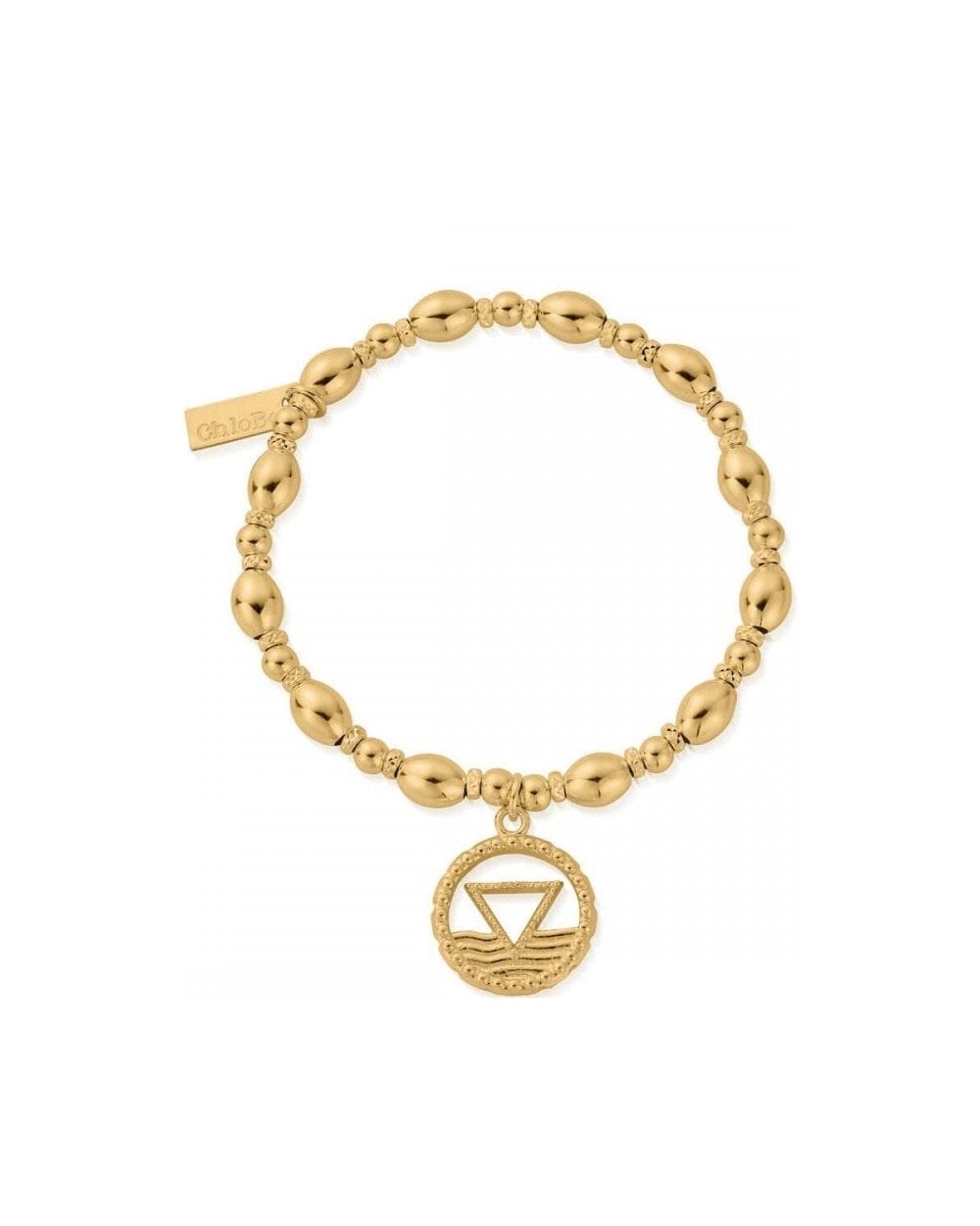 Mini Small Ball Style - Gold Oval Bead Water Bracelet