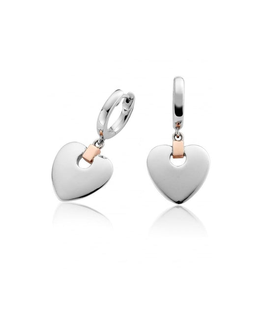 Cariad Heart Drop Earrings