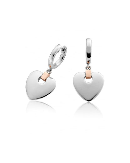 Cariad Heart Drop Earrings