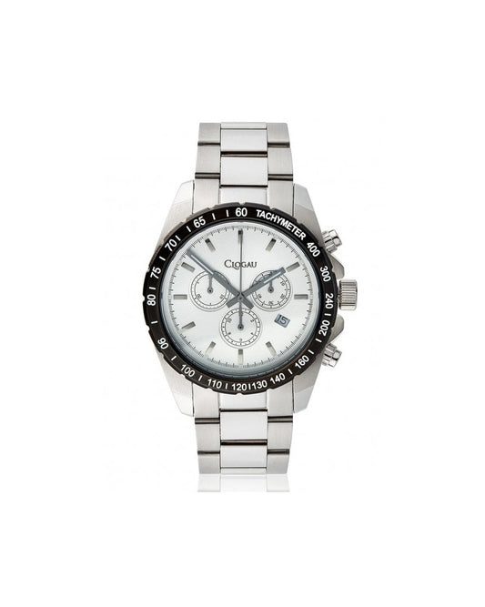 Mens Stainless Steel with Black Bezel Sports watch