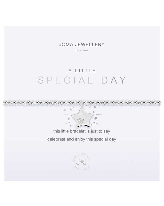 A Little Special Day Silver Bracelet 17cm