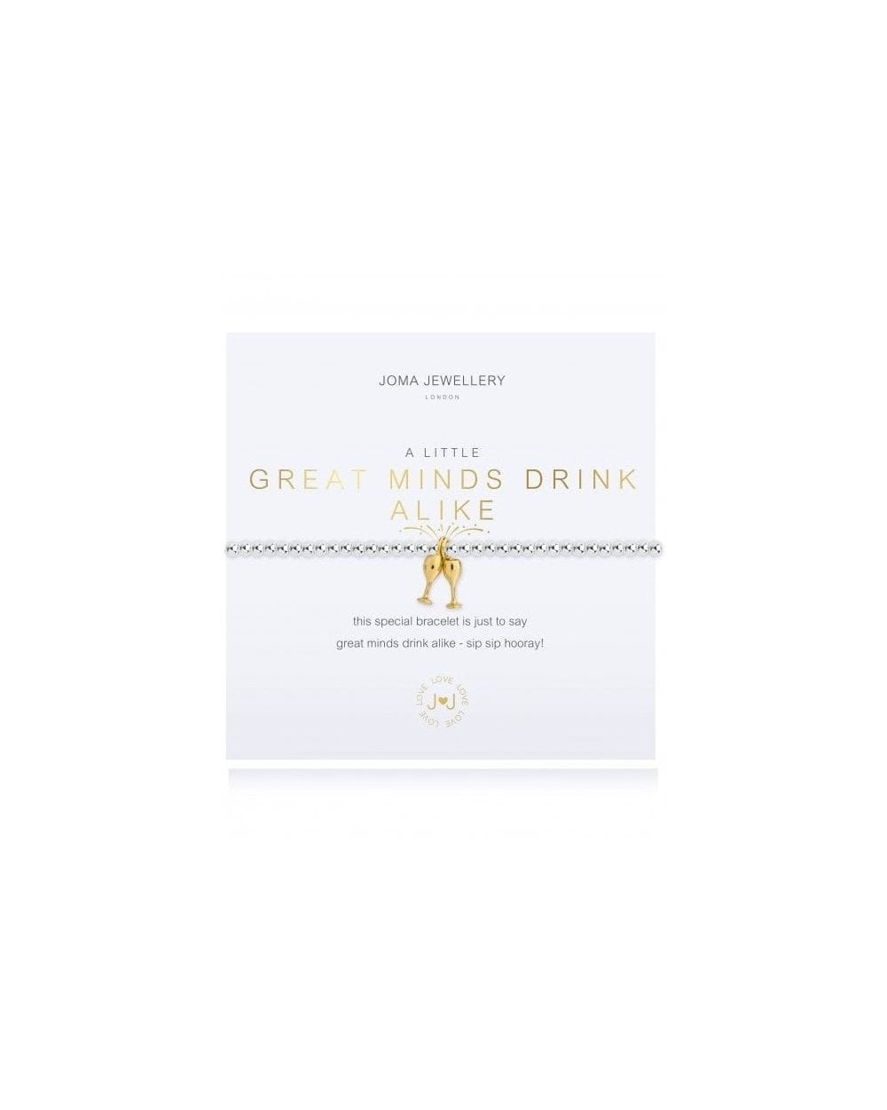 A little Great Minds Drink Alike Bracelet