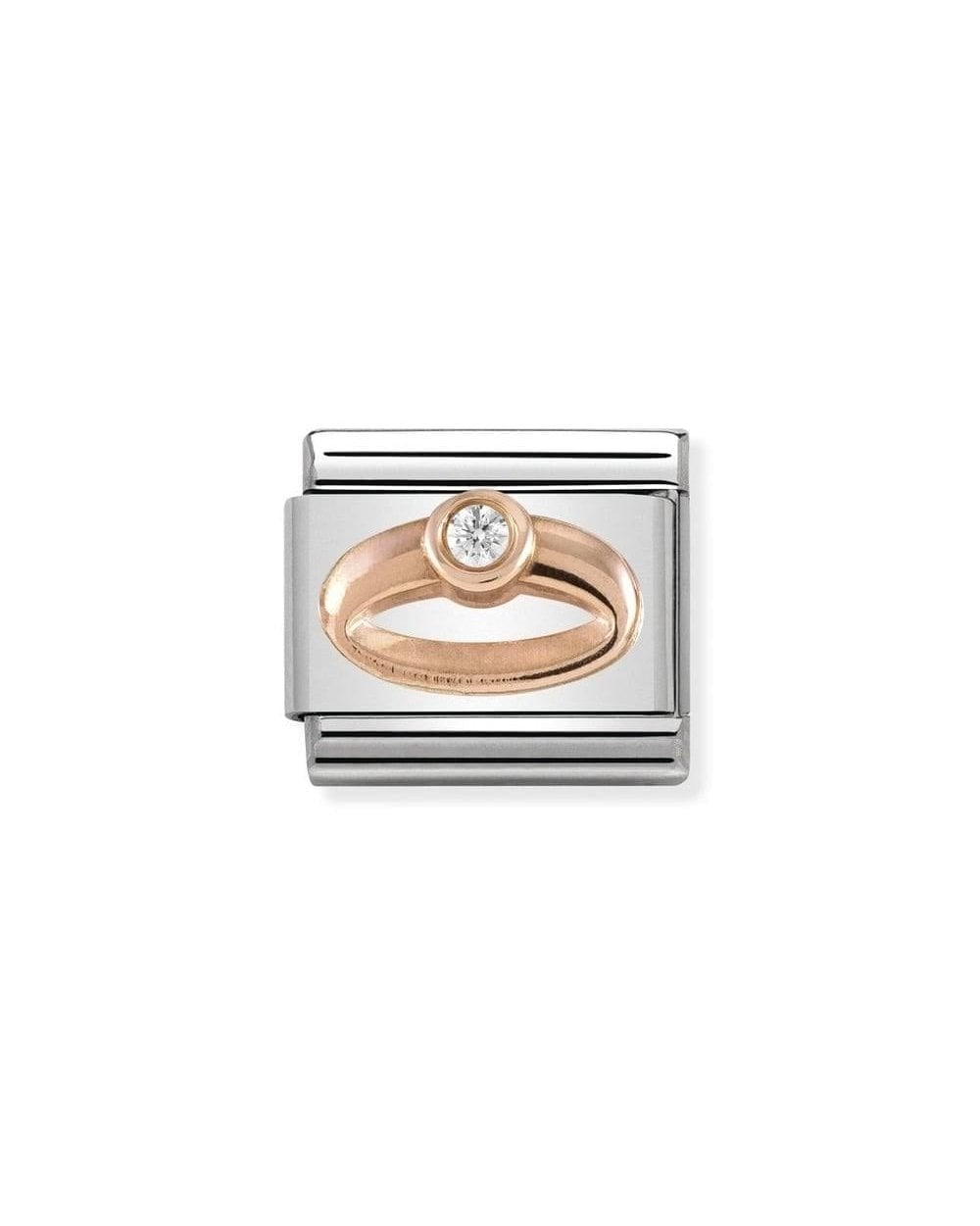 Classic Rose Gold Symbols Ring Charm