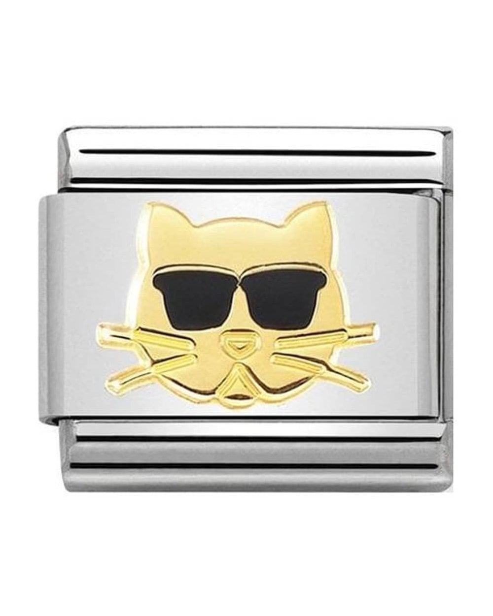 Classic Gold Cat with Sunglasses Charm