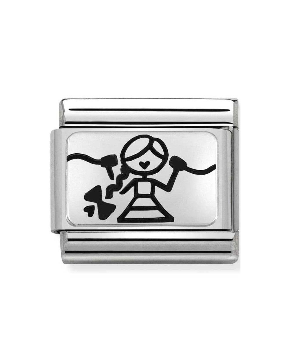 Classic Silvershine Friend (centre) Charm