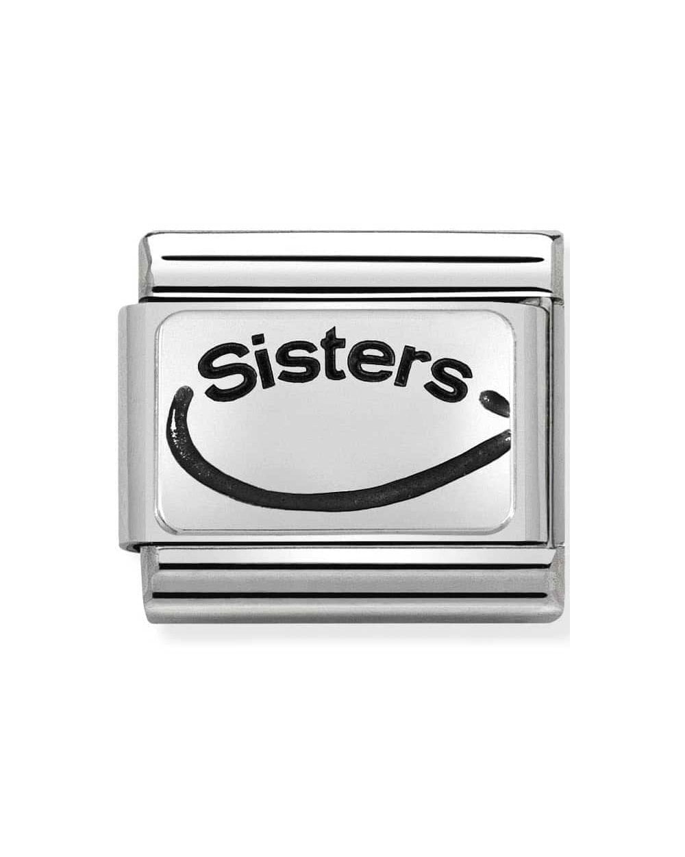 Classic Silvershine Sisters Infinity Charm (sisters forever)