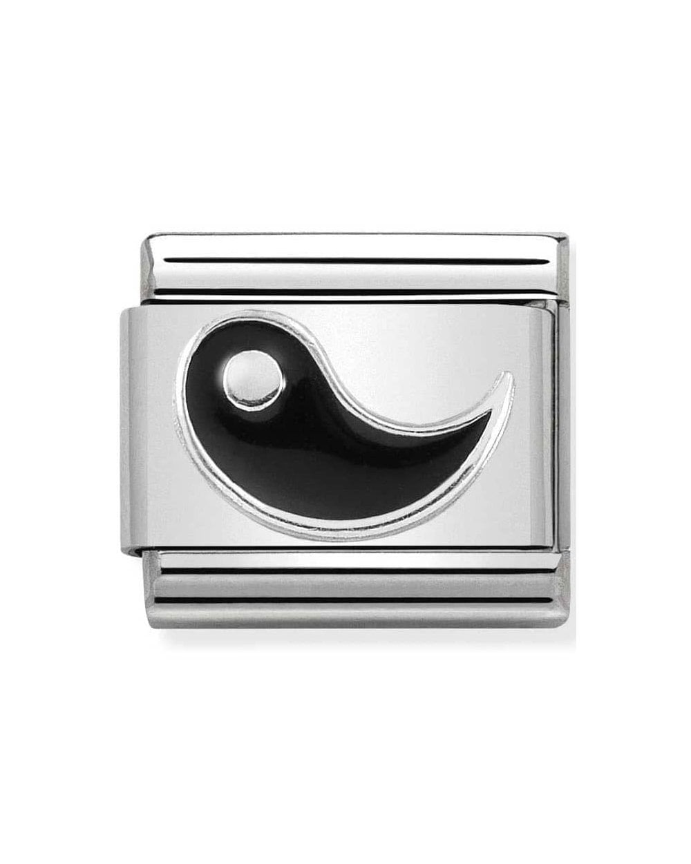 Classic Silvershine Yin Symbol Charm (Yin Yang)