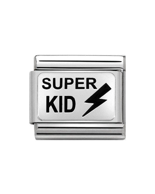 Classic Silver Super Kid Charm